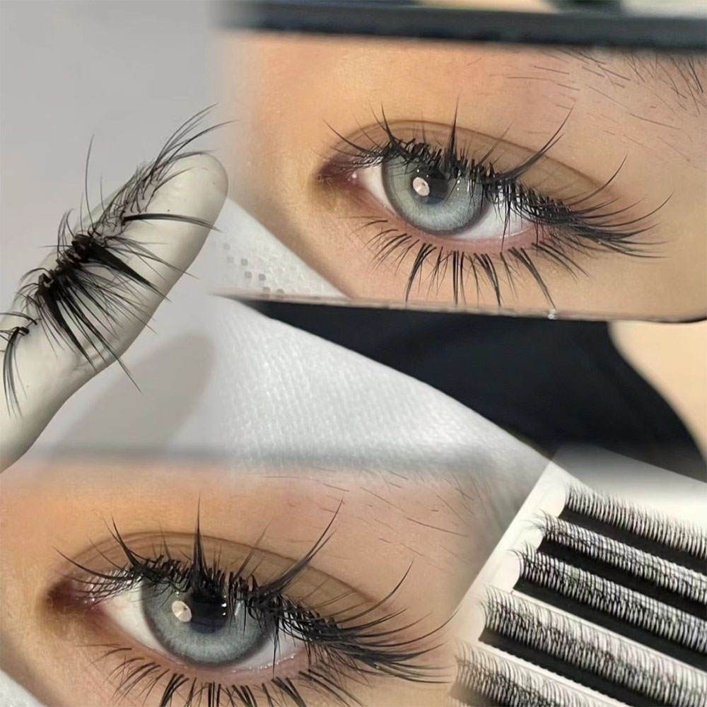 Eyelash Extension Double Volume - 5D Дикорослые Двухслойные Накладные Ресницы Камелия,