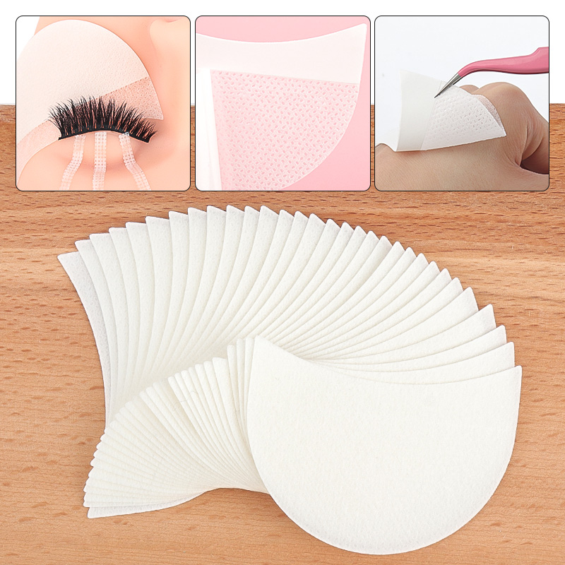 Eyelash Extension Glasses - 30/50/100 одноразовых хлопковых патчей-защитных накладок для