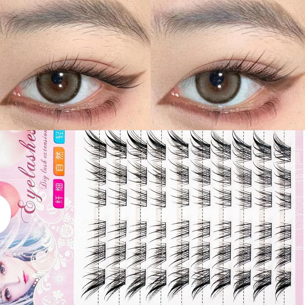 Накладные ресницы 3D Cat Eye C – обзор и цена Eyelash Extension Fox Eye