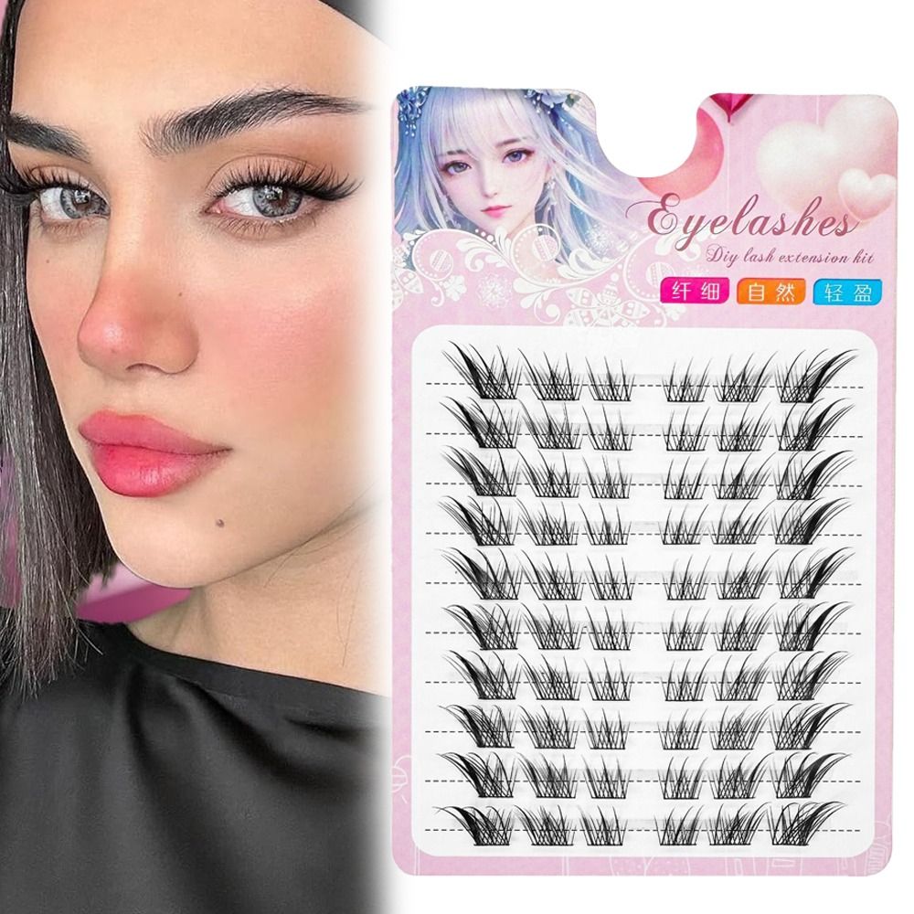 Накладные ресницы 3D Cat Eye C – обзор и цена Eyelash Extension Fox Eye
