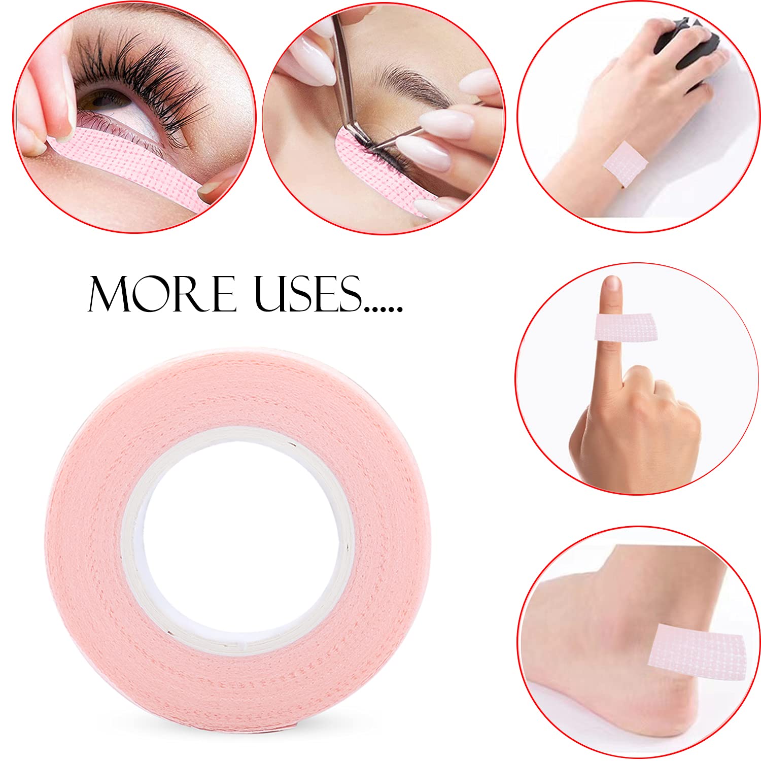 6 рулонов тейпа для наращивани – обзор и цена Eyelash Extension Class
