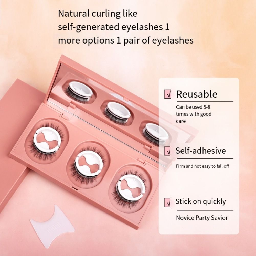 3 пары многоразовых накладных  – обзор и цена Eyelash Extension Supernatural