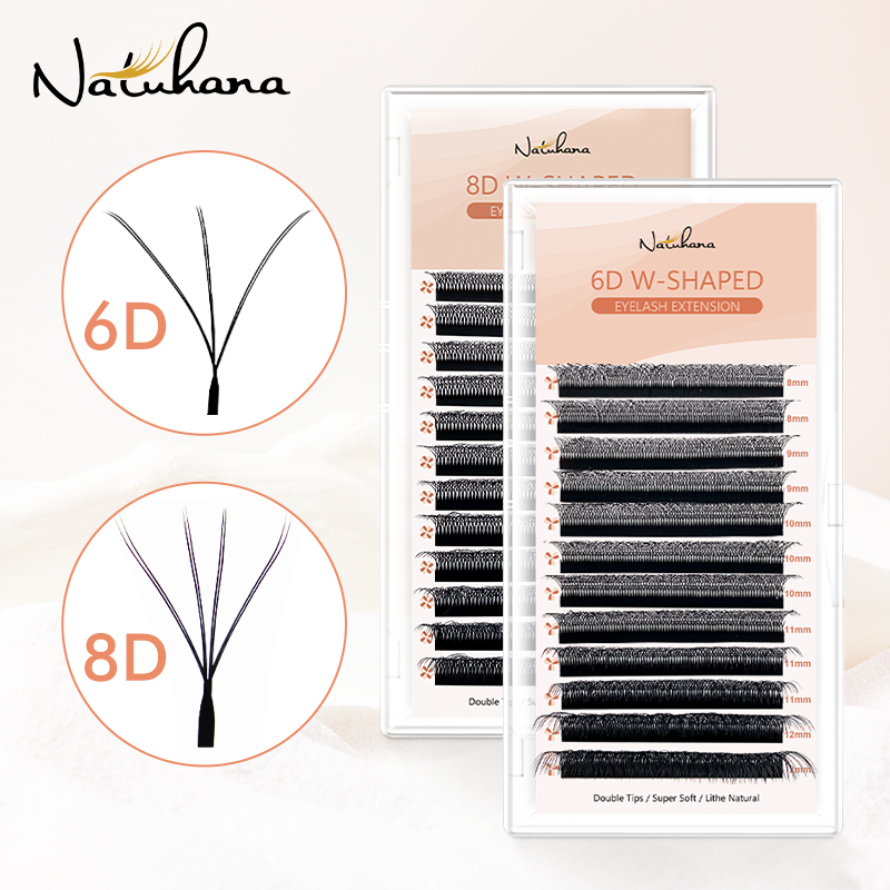 Готовые кудрявые ресницы NATUH – обзор и цена Eyelash Extension Double Volume